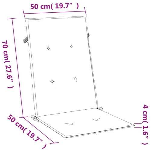 Jastuci za stolice 2 kom tamnosivi 120 x 50 x 4 cm od tkanine prošarana tamnosiva 120 x 50 x 4 cm 2 Cijena