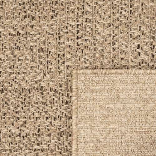 Tepih ZIZUR 200 x 200 cm s izgledom jute unutarnji i vanjski - Smeđa 200 x 200 cm Pravokutno Cijena