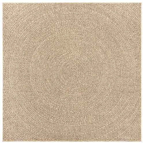 Tepih ZIZUR 120 x 120 cm s izgledom jute unutarnji i vanjski - Smeđa 120 x 120 cm Okruglo Cijena