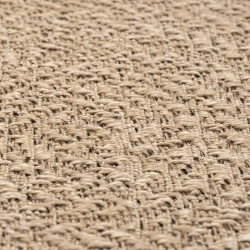 Tepih ZIZUR 120 x 120 cm s izgledom jute unutarnji i vanjski - Smeđa 120 x 120 cm Okruglo Cijena