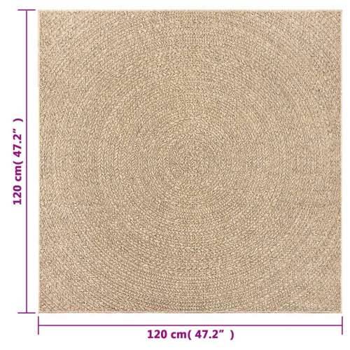 Tepih ZIZUR 120 x 120 cm s izgledom jute unutarnji i vanjski - Smeđa 120 x 120 cm Okruglo Cijena