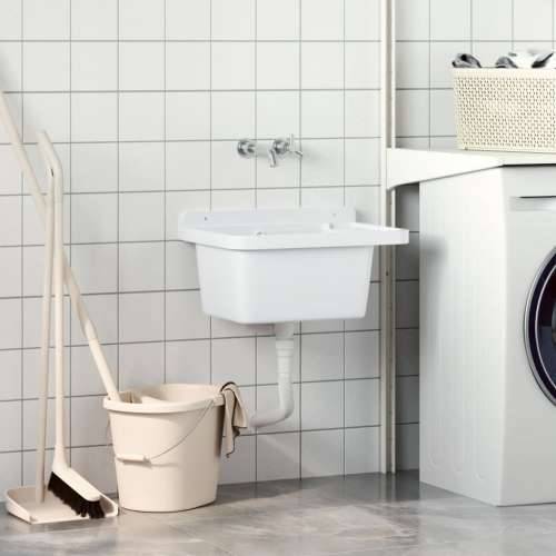Lavabo - Umivaonik za zidnu montažu bijeli 50 x 35 x 24 cm od smole - Bijela 50 x 35 x 24 cm Cijena