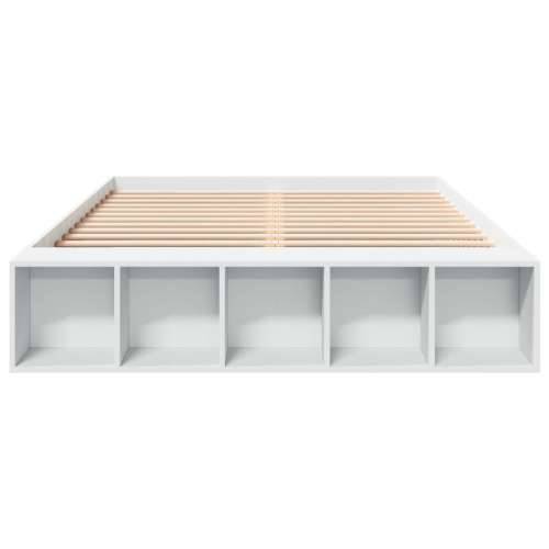 Okvir za krevet bijeli 150x200 cm konstruirano drvo - Bijela 150 x 200 cm Cijena