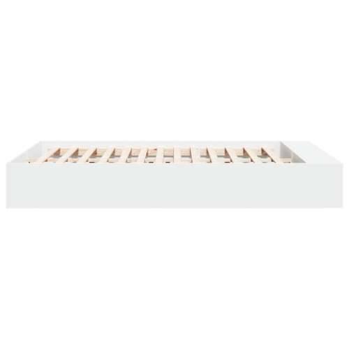Okvir za krevet bijeli 150x200 cm konstruirano drvo - Bijela 150 x 200 cm Cijena