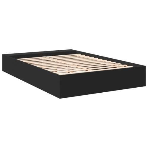 Okvir kreveta crni 140 x 200 cm od konstruiranog drva - Crna 140 x 200 cm Cijena