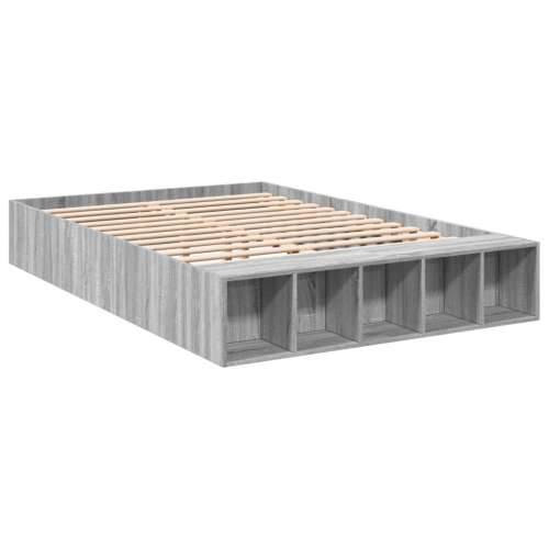 Okvir za krevet boja hrasta 120 x 200 cm od konstruiranog drva - Sivi hrast sonoma 120 x 200 cm Cijena