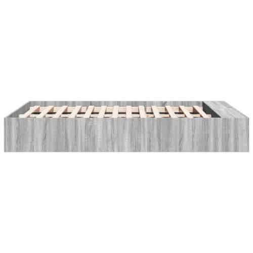 Okvir za krevet boja hrasta 120 x 200 cm od konstruiranog drva - Sivi hrast sonoma 120 x 200 cm Cijena