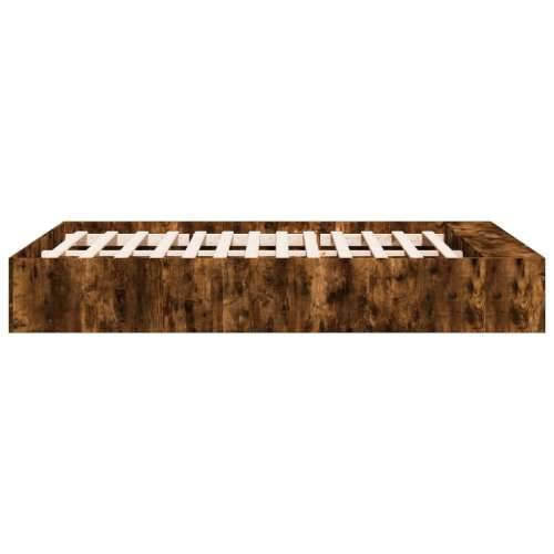 Okvir za krevet boja hrasta 140x190 cm konstruirano drvo - Dimljeni hrast 140 x 190 cm Cijena