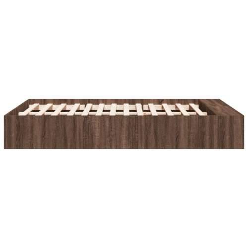 Okvir za krevet smeđi hrast 120x190 cm konstruirano drvo - Smeđi hrast 120 x 190 cm Cijena