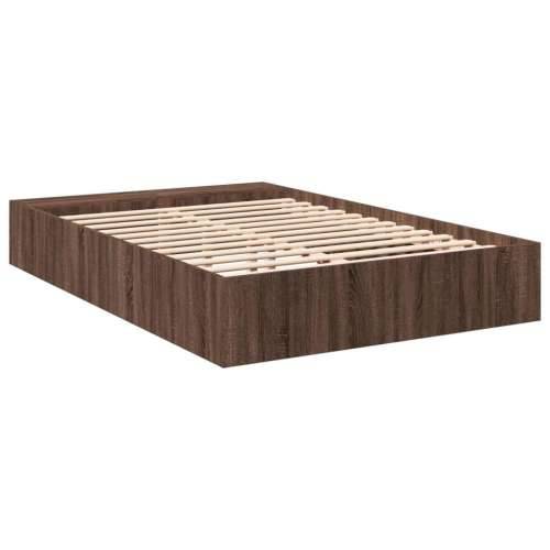 Okvir za krevet smeđi hrast 120x190 cm konstruirano drvo - Smeđi hrast 120 x 190 cm Cijena