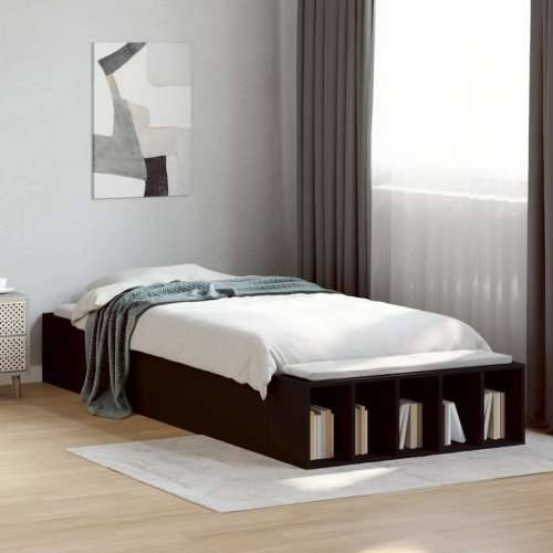 Okvir za krevet crni 90x200 cm konstruirano drvo - Crna 90 x 200 cm Cijena