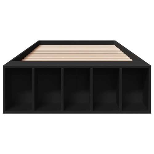 Okvir za krevet crni 90x200 cm konstruirano drvo - Crna 90 x 200 cm Cijena