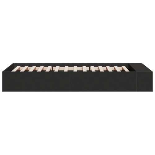 Okvir za krevet crni 90x200 cm konstruirano drvo - Crna 90 x 200 cm Cijena