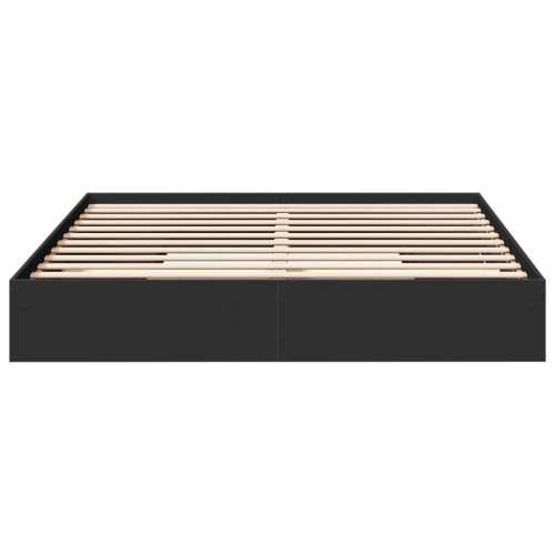 Okvir za krevet s ladicama crni 180x200 cm konstruirano drvo Crna 180 x 200 cm Cijena
