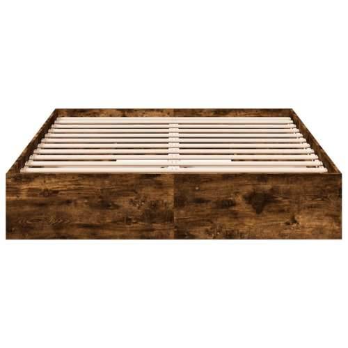 Okvir kreveta s ladicama boja hrasta 150x200 cm drveni Dimljeni hrast 150 x 200 cm Cijena