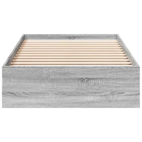 Okvir kreveta s ladicama siva boja hrasta 90 x 190 cm drveni Sivi hrast sonoma 90 x 190 cm Cijena