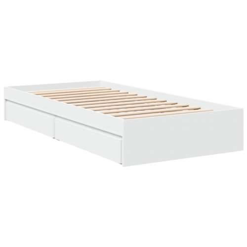 Okvir kreveta s ladicama bez madraca bijeli 75x190 cm - Bijela 75 x 190 cm Cijena
