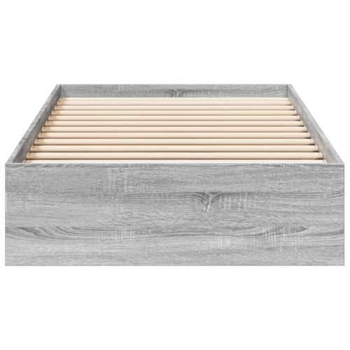 Okvir kreveta s ladicama siva boja hrasta 75 x 190 cm drveni Sivi hrast sonoma 75 x 190 cm Cijena