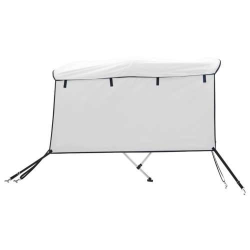 Tenda bimini s 4 luka i bočnim stijenkama 243x(170-182)x137 cm - Bijela 243 x (170-182) x 137 cm 1 bez mrežice Cijena