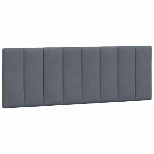 Krevet s madracem tamnosivi 140x200 cm baršunasti - Tamno siva 140 x 200 cm Cijena