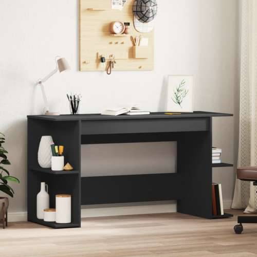 Radni stol crni 140 x 50 x 75 cm od konstruiranog drva - Crna Cijena