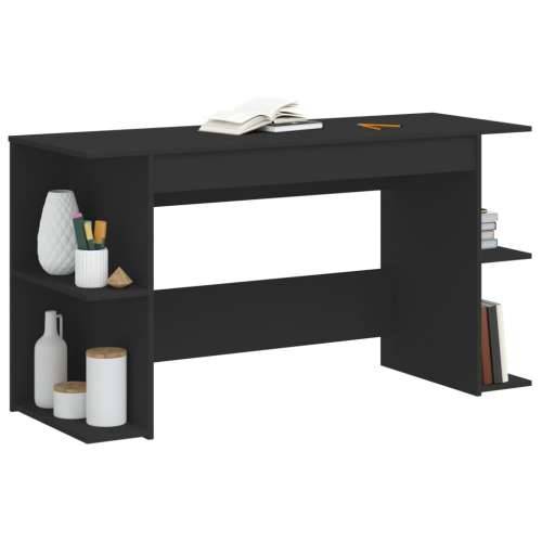 Radni stol crni 140 x 50 x 75 cm od konstruiranog drva - Crna Cijena