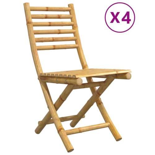Sklopive vrtne stolice 4 kom 43 x 54 x 88 cm od bambusa - 4 Cijena