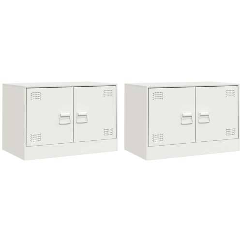 TV ormarići 2 kom bijeli 67 x 39 x 44 cm čelični Bijela 2 Cijena