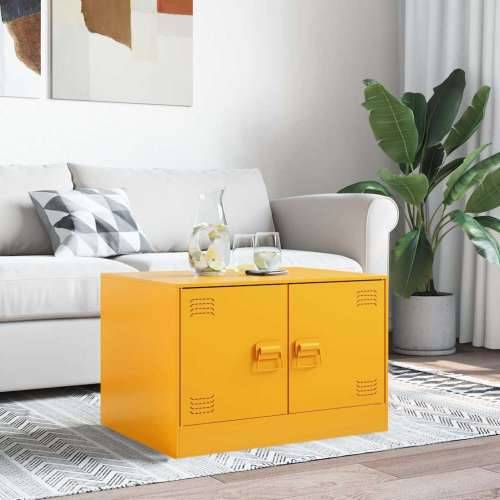 Stolić za kavu boja senfa 67 x 50 x 44 cm čelični - žuta boja senfa 1 Cijena