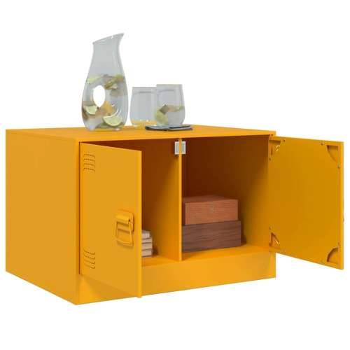 Stolić za kavu boja senfa 67 x 50 x 44 cm čelični - žuta boja senfa 1 Cijena