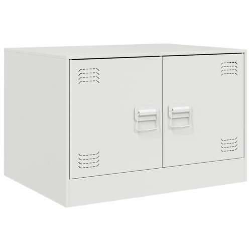 Stolić za kavu bijeli 67 x 50 x 44 cm čelični - Bijela 1 Cijena