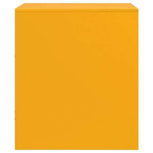 Noćni ormarići 2 kom boja senfa 34,5 x 39 x 44 cm čelični - Žuta 2 Cijena