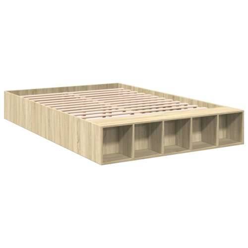 Okvir za krevet boja hrasta 150x200 cm konstruirano drvo - sonoma hrast 150 x 200 cm Cijena