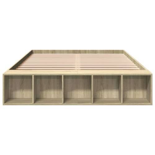 Okvir za krevet boja hrasta 150x200 cm konstruirano drvo - sonoma hrast 150 x 200 cm Cijena