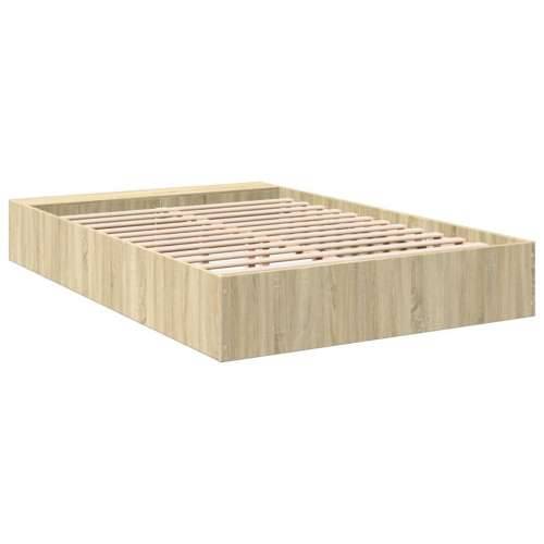 Okvir za krevet boja hrasta 150x200 cm konstruirano drvo - sonoma hrast 150 x 200 cm Cijena