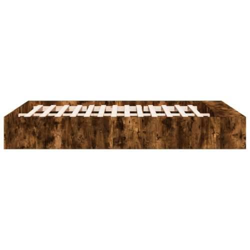 Okvir za krevet boja hrasta 150 x 200 cm konstruirano drvo - Dimljeni hrast 150 x 200 cm Cijena