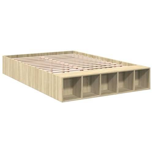 Okvir za krevet boja hrasta 120x190 cm od konstruiranog drva - sonoma hrast 120 x 190 cm Cijena