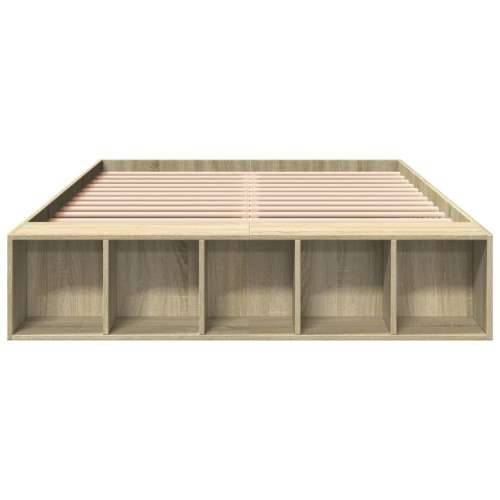 Okvir za krevet boja hrasta 120x190 cm od konstruiranog drva - sonoma hrast 120 x 190 cm Cijena