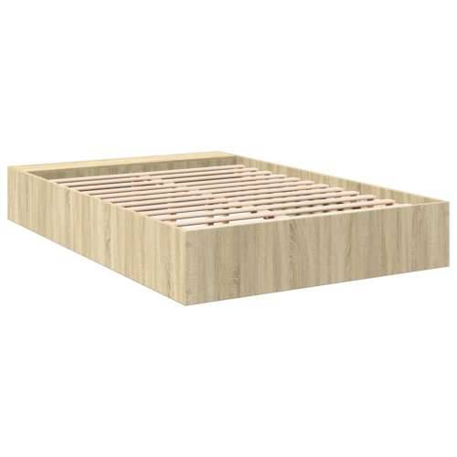Okvir za krevet boja hrasta 120x190 cm od konstruiranog drva - sonoma hrast 120 x 190 cm Cijena