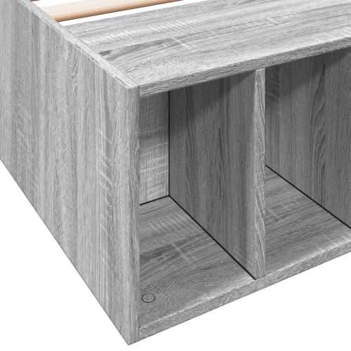 Okvir za krevet boja hrasta 100x200 cm od konstruiranog drva - Sivi hrast sonoma 100 x 200 cm Cijena