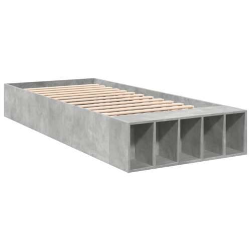 Okvir kreveta boja betona 75x190 cm od konstruiranog drva - Beton siva 75 x 190 cm Cijena