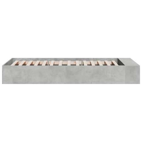 Okvir kreveta boja betona 75x190 cm od konstruiranog drva - Beton siva 75 x 190 cm Cijena