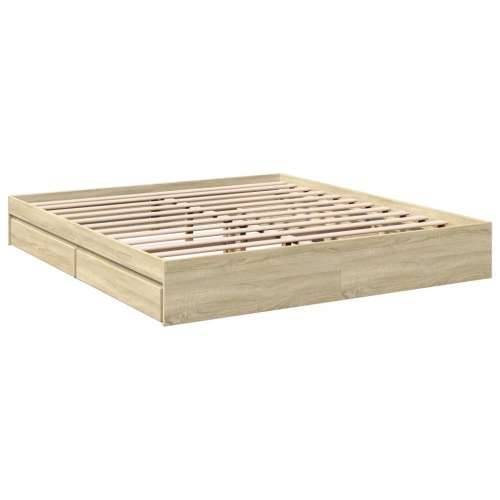 Okvir za krevet s ladicama boja hrasta 180x200 cm sonoma hrast 180 x 200 cm Cijena