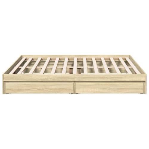 Okvir za krevet s ladicama boja hrasta 180x200 cm sonoma hrast 180 x 200 cm Cijena