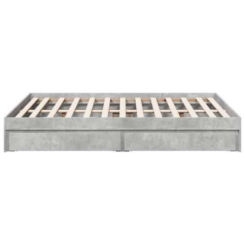 Okvir kreveta s ladicama siva boja betona 120x200 cm drveni Beton siva 120 x 200 cm Cijena