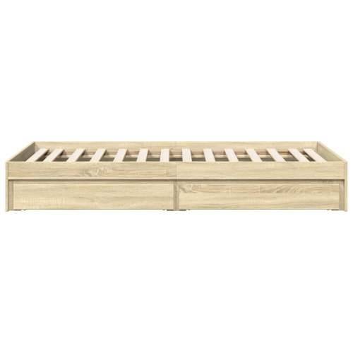 Okvir kreveta s ladicama boja hrasta sonome 75x190 cm drveni sonoma hrast 75 x 190 cm Cijena