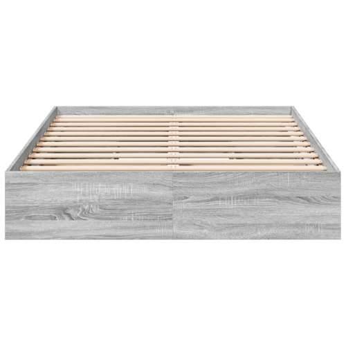 Okvir za krevet s ladicama boja hrasta 120x200 cm drveni Sivi hrast sonoma 120 x 200 cm Cijena