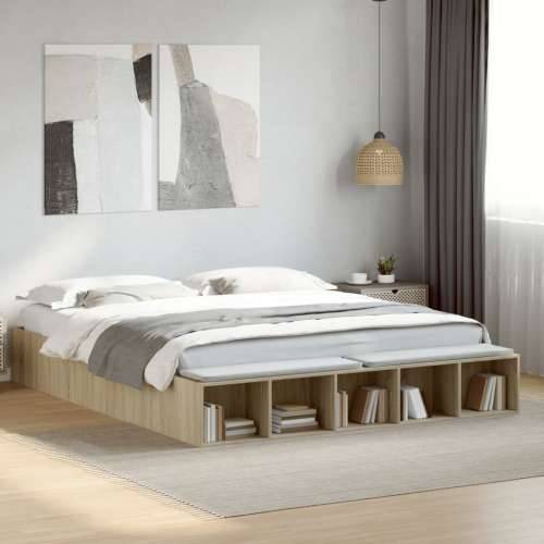 Okvir za krevet boja hrasta 180x200 cm konstruirano drvo - sonoma hrast 180 x 200 cm Cijena