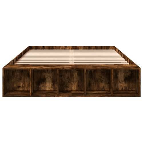 Okvir kreveta boja hrasta 140 x 200 cm od konstruiranog drva - Dimljeni hrast 140 x 200 cm Cijena