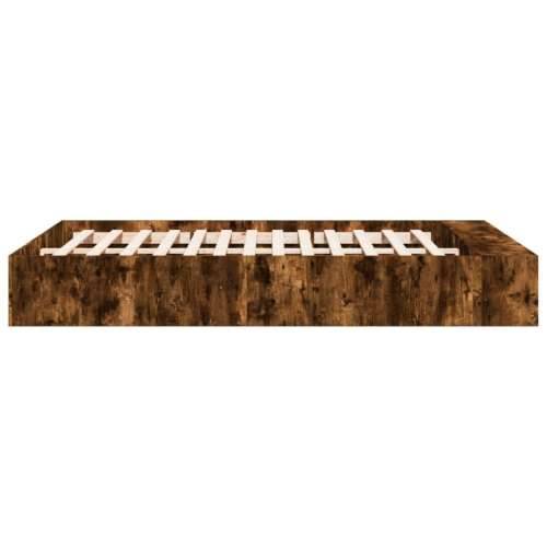 Okvir kreveta boja hrasta 140 x 200 cm od konstruiranog drva - Dimljeni hrast 140 x 200 cm Cijena